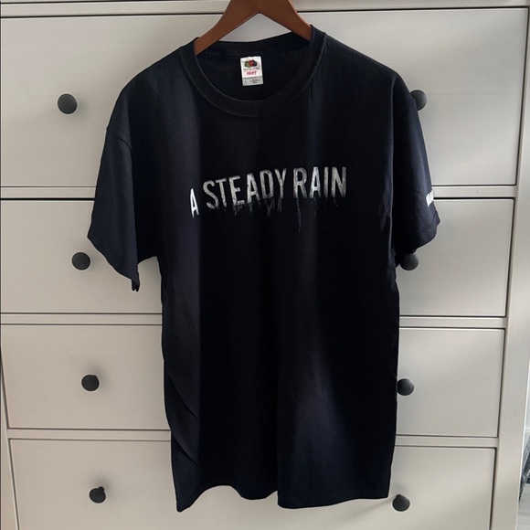 Steady Rain Broadway Play with Hugh Jackman Daniel Craig Graphic T Shirt Size L - Picture 7 of 7